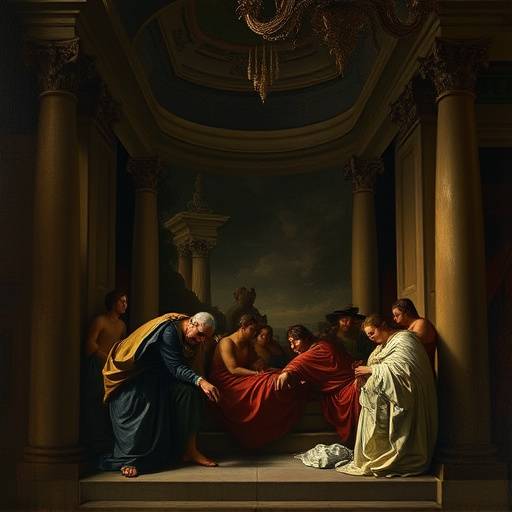 Fotografia della nuova opera di Caravaggio scoperta a Napoli, con dettagli della tecnica pittorica del maestro.